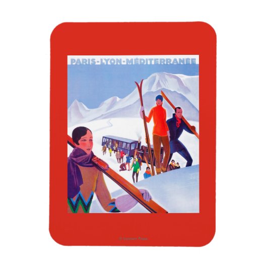 PLM Poster voor de bevordering van spoorwegen Magneet (Verticaal)