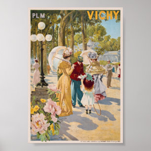 PLM Vichy France Poster vintage 1899