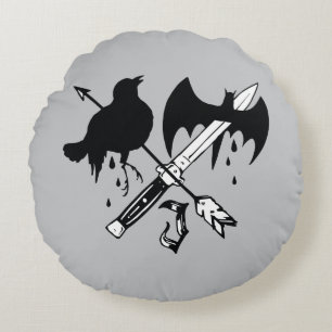 Ploeg   van de zelfmoord het Symbool van de Joker Rond Kussen