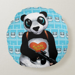 Ploeg van de zelfmoord Panda Rond Kussen