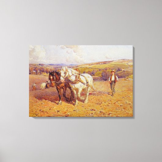ploegen canvas afdruk (Voorkant)