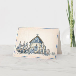 ploeteren   Chinoiserie Nativity Kaart