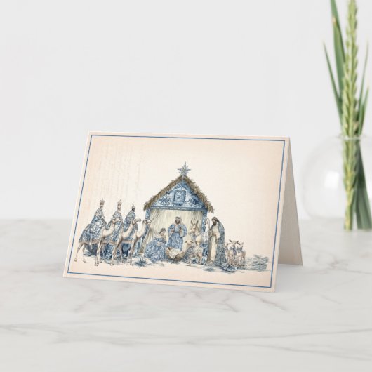 ploeteren | Chinoiserie Nativity Kaart (Voorkant)