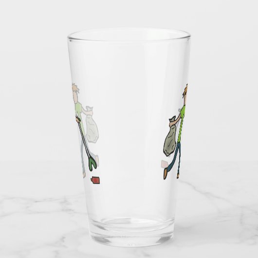 Ploggen en strooisel glas (Links)