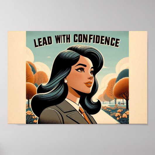 Plomb avec confiance : Affiche inspirante (Devant)