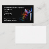 Plomber le plus frais thème Douche eau Cartes de v (Devant / Derrière)