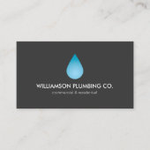 Plomberie à goutte d'eau, Carte de visite de plomb (Devant)