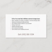 plombier principal | Handy Man Carte de visite (Dos)