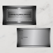 Plombiers mettant d'aplomb la carte d'entreprise (Devant / Derrière)