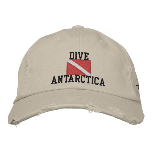 Plongée Antarctique Casquette de baseball en détre (Devant)