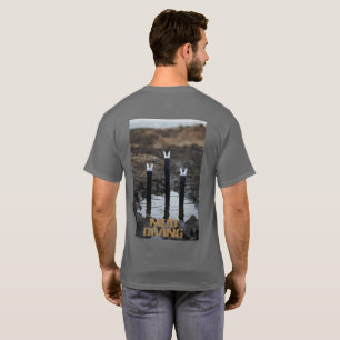 Plongée dans la boue hommes gris T-shirt dos