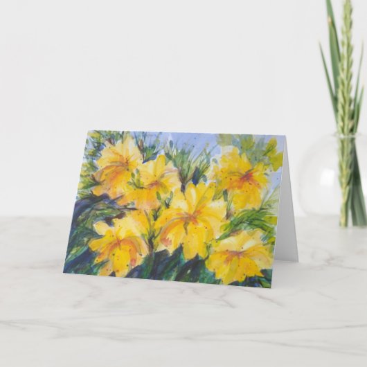 Plongée de Carte pour notes jaune (Devant)