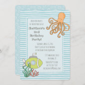 Plongée en mer profonde Adventure Party Invitation (Devant / Derrière)