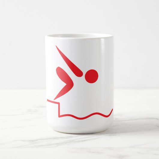 Plongée Fille Café Mug (Centre)