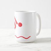 Plongée Fille Café Mug (Devant droit)