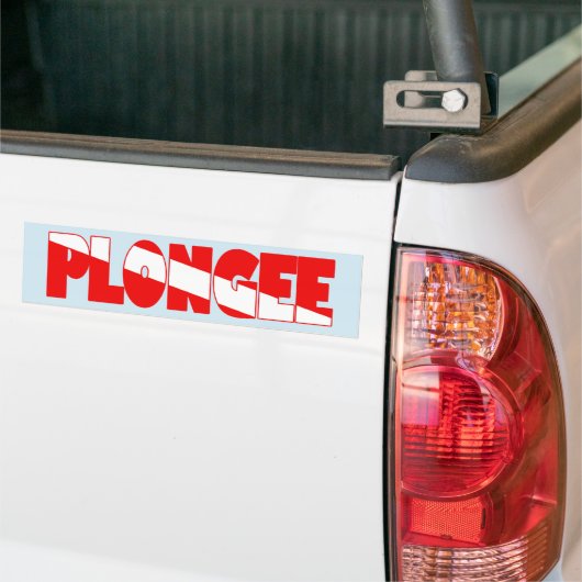 Plongee (Frans) Bumpersticker (Op Truck)