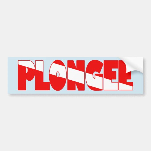 Plongee (Frans) Bumpersticker (Voorkant)