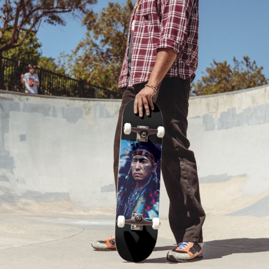 PLONGÉE NATIVE AMERICAN INDIAN WARRIOR SKATEBOARD (Extérieur 2)