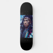 PLONGÉE NATIVE AMERICAN INDIAN WARRIOR SKATEBOARD (Recto)