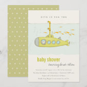 Plongée sous-marine Baby shower Invitation (Devant / Derrière)