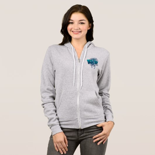 Plongée sous-marine | Sweat - shirt à capuche à fe (Devant entier)