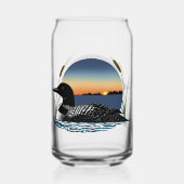 Plongeon commun serein Coucher de soleil Bleu Faun (Recto)