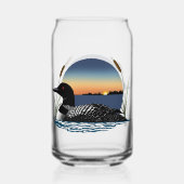 Plongeon commun serein Coucher de soleil Bleu Faun (Verso)