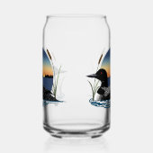 Plongeon commun serein Coucher de soleil Bleu Faun (Gauche)