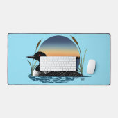 Plongeon commun serein Coucher de soleil Bleu Faun (Clavier et souris)