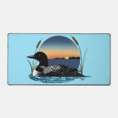 Plongeon commun serein Coucher de soleil Bleu Faun (Recto)