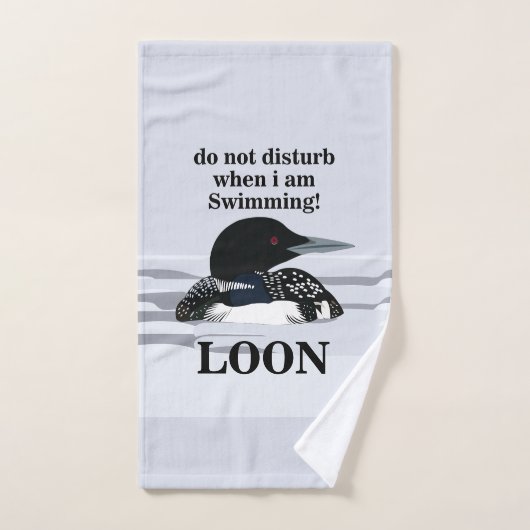 Plongeon Huard Plongeon Oiseau Lac Drôle (Serviette à main)