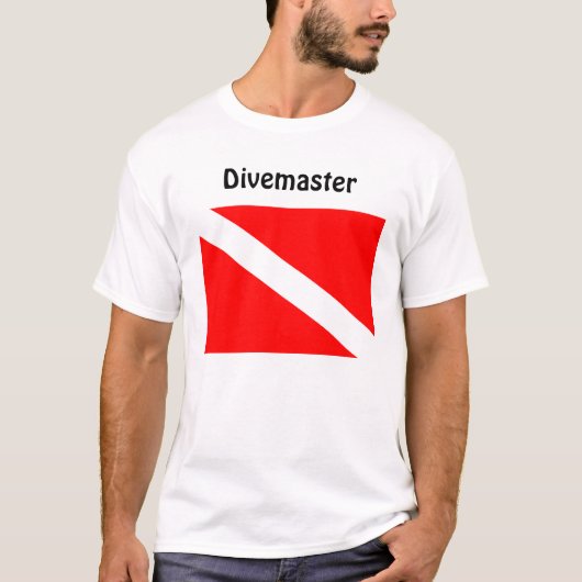 Plongeur de Divemaster au-dessous de T-shirt de (Devant)