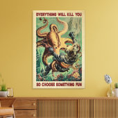 Plongeur Et Octopus Tout Va Tuer Vous Toile (Insitu(Salon))