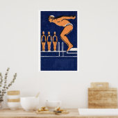 Plongeur - Impression Matchbox - Art mural esthéti (Cuisine)