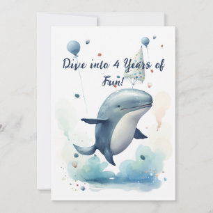 Plongez dans 4 Ans de Carte d'Anniversaire Amusant