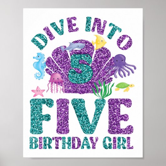 Plongez dans 5 Décorations d'anniversaire fille 5e (Devant)