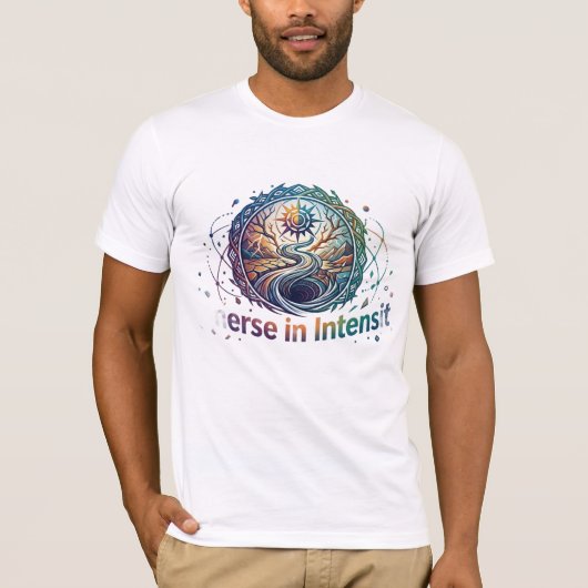 Plongez dans l'intensité – T-shirt graphique à éne (Devant)