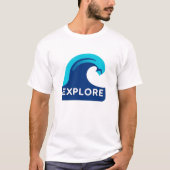 Plongez dans Serenity Ocean Wave T-Shirt (Devant)