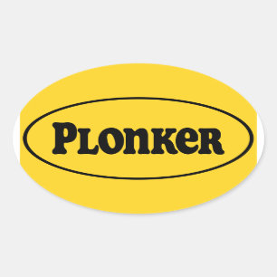 Plonker Ovale Sticker