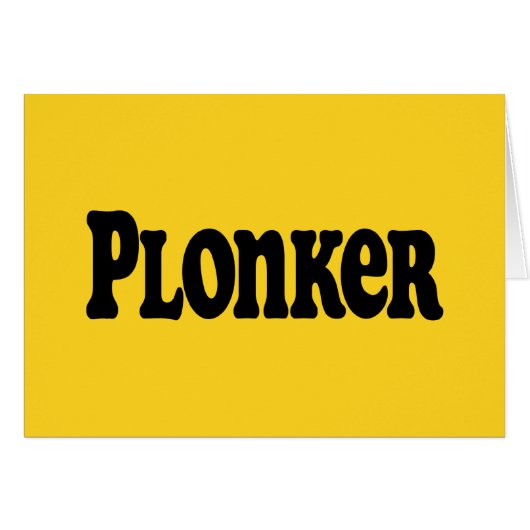 Plonker-Wenskaart (Voorkant Horizontaal)