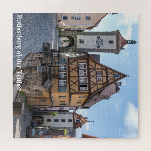 Plönlein in Rothenburg ob der Tauber (Duitsland) Legpuzzel (Horizontaal)