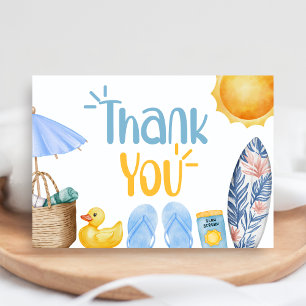 Plons Spetterende Zomer Baby Shower Bedankkaart