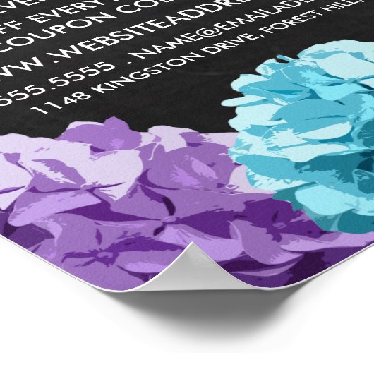 Ploriste en tableau de bord pourpre, bleu et rose  (Coin)