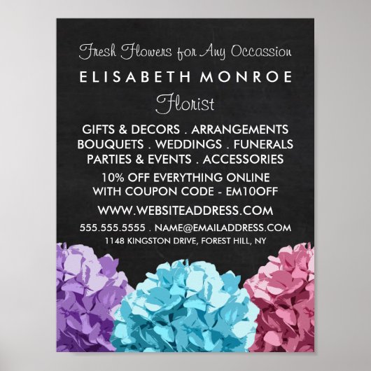 Ploriste en tableau de bord pourpre, bleu et rose  (Devant)