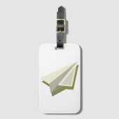 Plot Paper Plane Design Bagagelabel (Voorkant (verticaal))