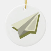 Plot Paper Plane Design Keramisch Ornament (Voorkant)