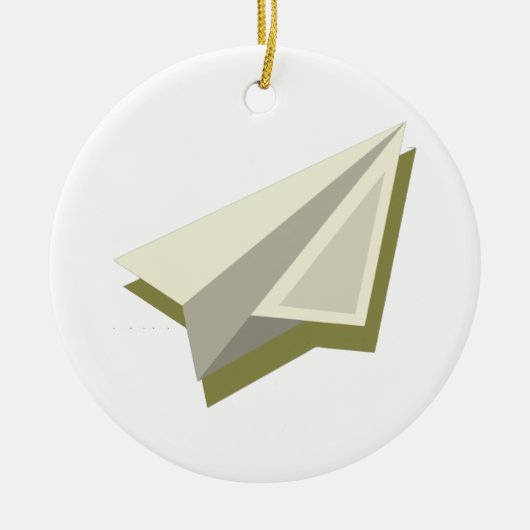 Plot Paper Plane Design Keramisch Ornament (Voorkant)