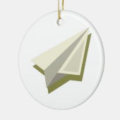 Plot Paper Plane Design Keramisch Ornament (Links)
