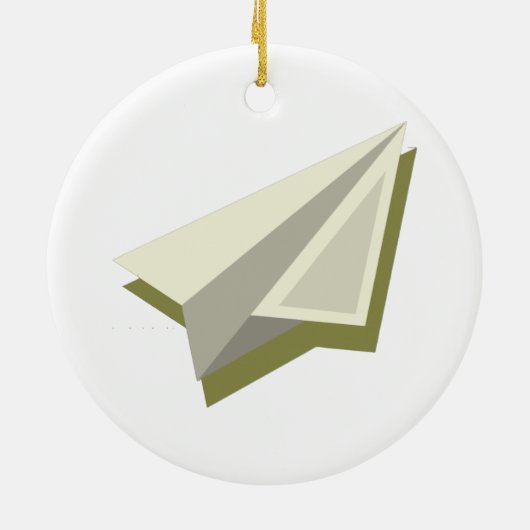 Plot Paper Plane Design Keramisch Ornament (Achterkant)
