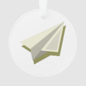 Plot Paper Plane Design Ornament (achterkant)